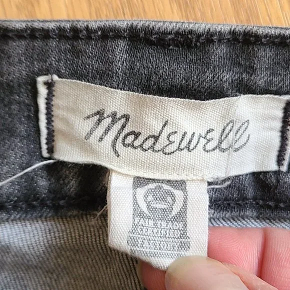 MADEWELL THE CURVY PERFECT VINTAGE JEANS high waist stretch ankle sz 27T - Picture 6 of 7